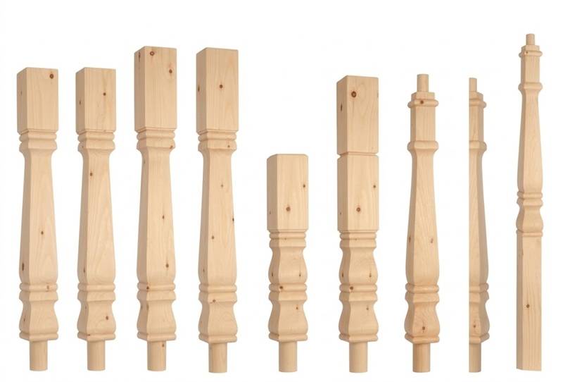 Pine Provincial Newels
